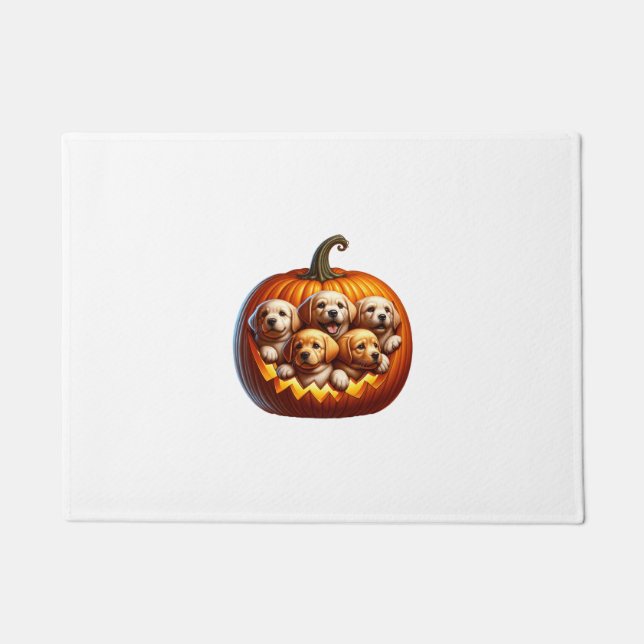 Hunde Halloween Fußmatte (Vorderseite)