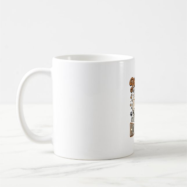 Hunde-Halloween-Heul-Party Kaffeetasse (Links)
