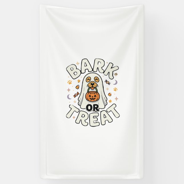 Hunde-Halloween-Leckerei-Trupp Banner (Vertikal)