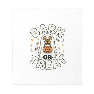Hunde-Halloween-Leckerei-Trupp Notizblock