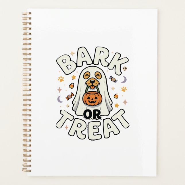 Hunde-Halloween-Leckerei-Trupp Planer (Vorderseite)