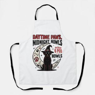 Hunde-Halloween-Mitternachtsheulen Schürze