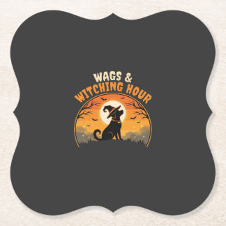 Hunde Halloween Mondlicht Untersetzer