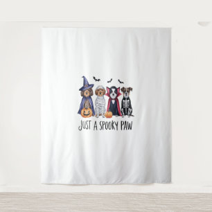 Hunde Halloween Nur eine gruselige Pfote Wandteppich