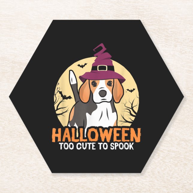 Hunde Halloween Untersetzer (Vorderseite)