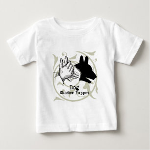 Hunde Hand Puppet Shadow Games Vintag Baby T-shirt