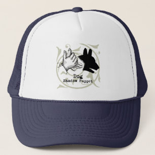 Hunde Hand Puppet Shadow Games Vintag Truckerkappe