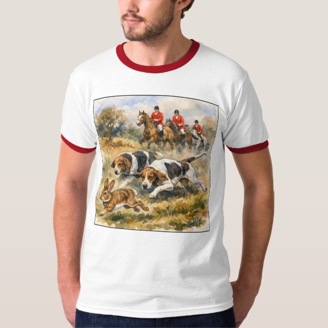 Hunde & Hase  T-Shirt (Vorderseite)