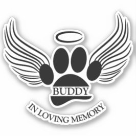 Hunde Haustier Engel Wings Memorial Individuelle N Aufkleber