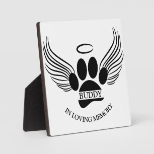 Hunde Haustier Engel Wings Memorial Individuelle N Fotoplatte
