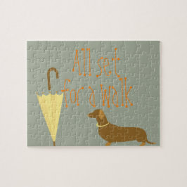 Hunde Haustier Regenschirm Puzzle