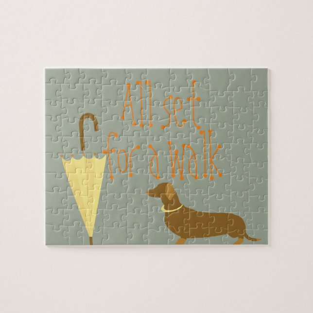 Hunde Haustier Regenschirm Puzzle (Horizontal)