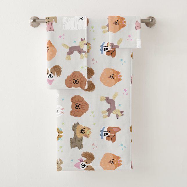 Hunde Haustiere Kinder Badhandtuch Set (Insitu)