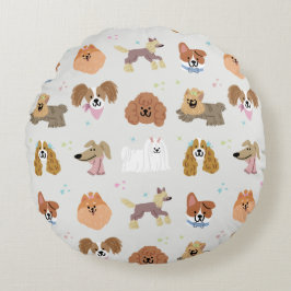 Hunde Haustiere Kinder Zimmer Kinderzimmer Dekorat Rundes Kissen