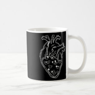 Hunde Herzanatomie Tattoo Style Kaffeetasse