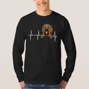 Hunde Herzschlag für Briard T-Shirt