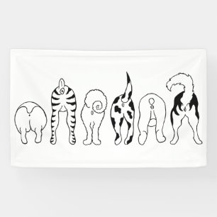 Hunde-Hintern Banner