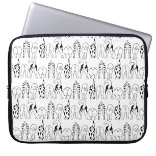 Hunde-Hintern-Muster Laptopschutzhülle