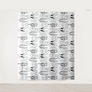 Hunde-Hintern-Muster Wandteppich