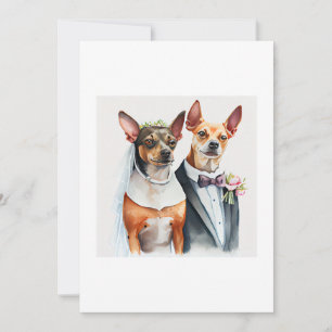 Hunde-Hochzeit Einladung