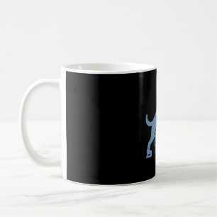 Hunde-Hockeyspieler-Silhouette Kaffeetasse