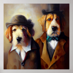 Hunde Holmes und Watson Poster