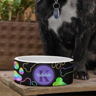 Hunde-Holografie-Ombre-Regenbogen-Keramik-Hunde-Sc Napf