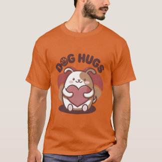 Hunde Hugs Retro Vintag T-Shirt