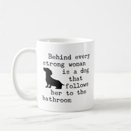 Hunde Humor Zitat - Dackel Kaffeetasse