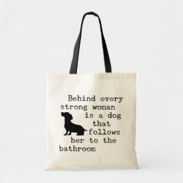 Hunde Humor Zitat - Dackel Tragetasche