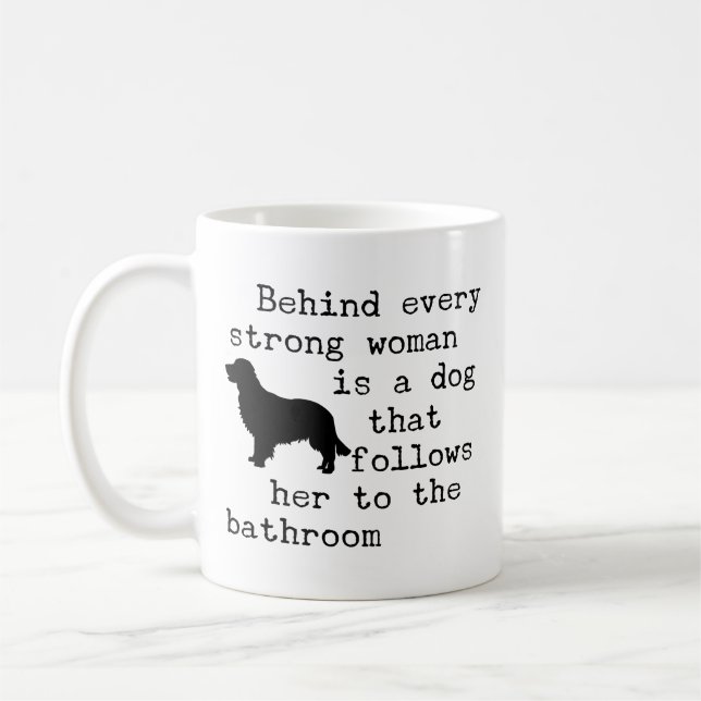 Hunde Humor Zitat - Goldener Retriever Kaffeetasse (Links)