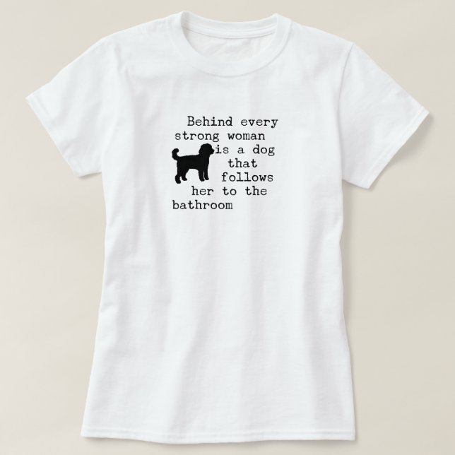 Hunde Humor Zitat - Labradoodle T-Shirt (Design vorne)