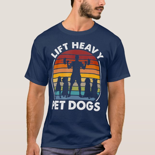 Hunde Hunde Hunde Hunde Helle Fitness Gewichtszuna T-Shirt (Vorderseite)