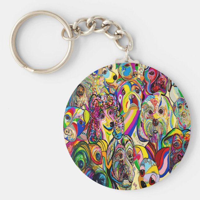 Hunde, Hunde, Hunde! Schlüsselanhänger (Vorne)