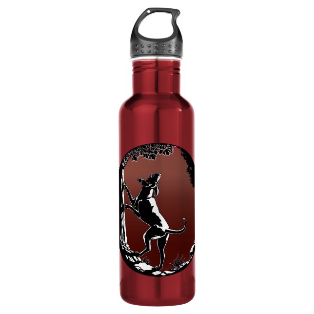 Hunde Hunde Jagd Hund Art Flasche Edelstahlflasche (Vorderseite)