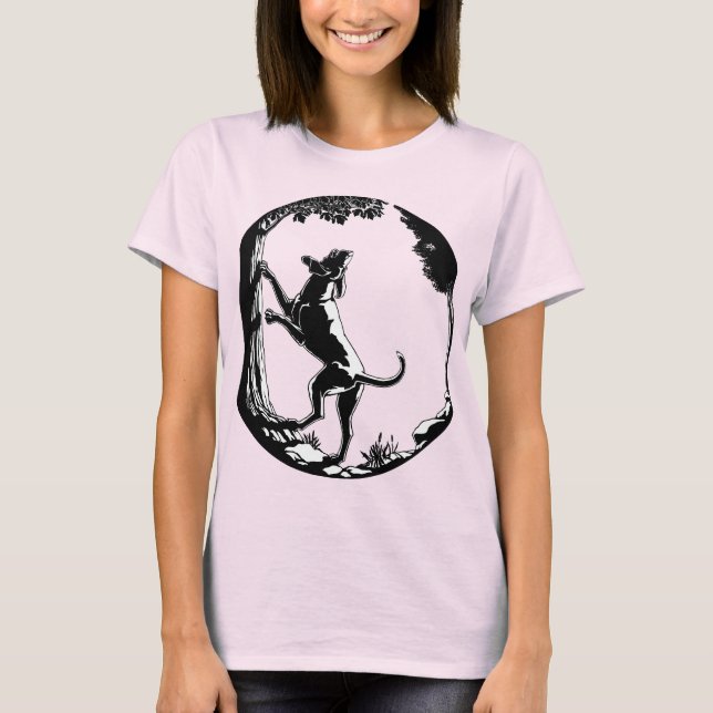 Hunde Hundeshirt - Frauen-Plus-Größe Jagdhund Top (Vorderseite)