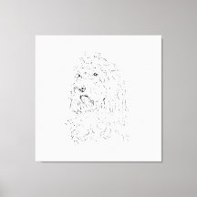 Hunde-Illustration, Wandkunst Cockapoo