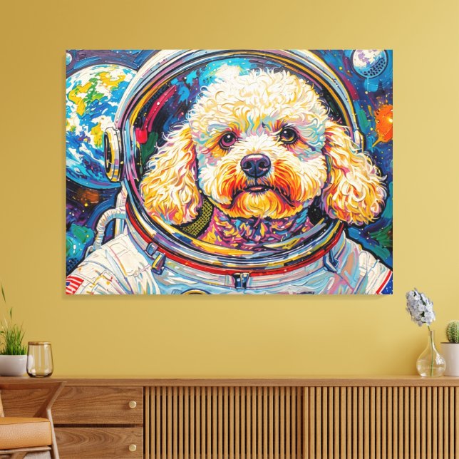 HUNDE IM ALL-POODLE 20 LEINWANDDRUCK (Insitu (Wohnzimmer))
