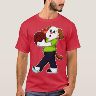 Hunde im Bowling mit Bowlingball 2 T-Shirt