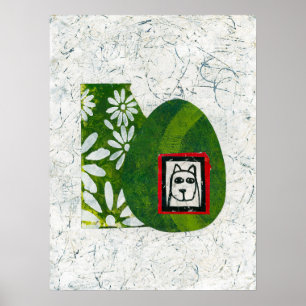 Hunde im Garten Poster Wall Art