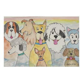 Hunde im Himmel Poster