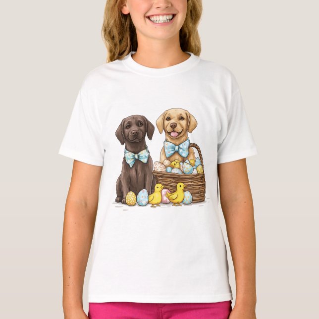 Hunde im Labrador Retriever T-Shirt (Vorderseite)