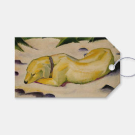 Hunde im Schnee liegen (von Franz Marc) Geschenkanhänger