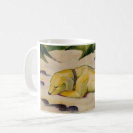Hunde im Schnee liegen (von Franz Marc) Kaffeetasse