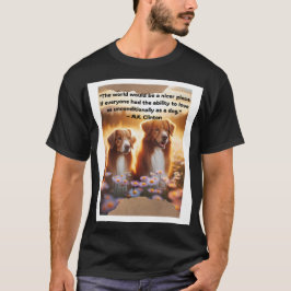 Hunde im Sunset Field T - Shirt
