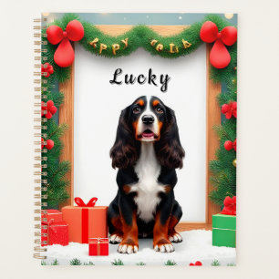 Hunde im Weihnachtsdekor Planer