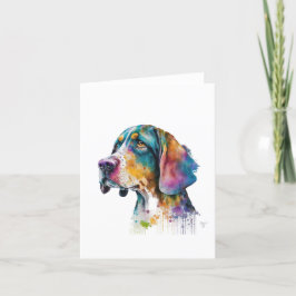 Hunde in Aquarell & Pen Feiertagskarte