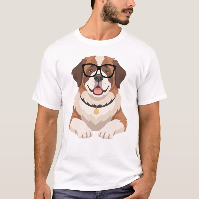 Hunde in Brillen T-Shirt (Vorderseite)