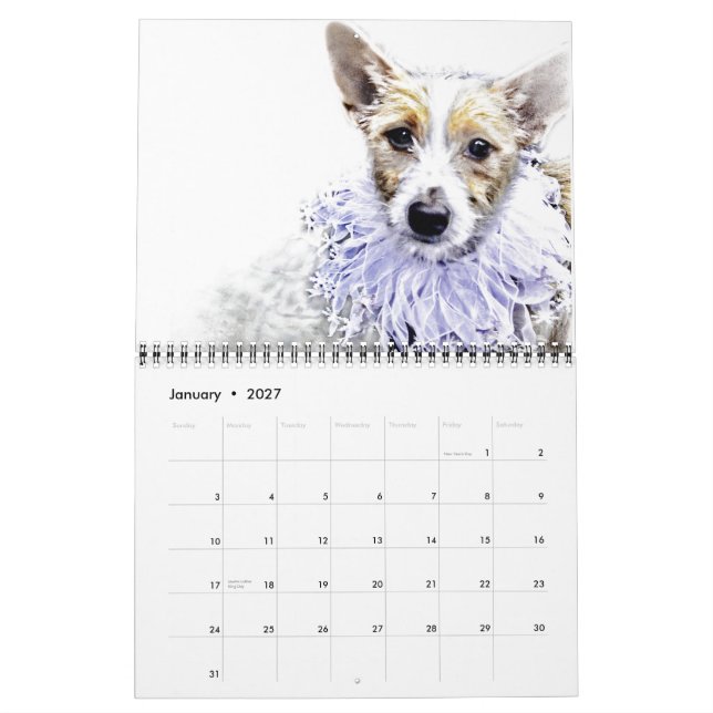 Hunde in der Kunst - Kalender (Jan 2027)