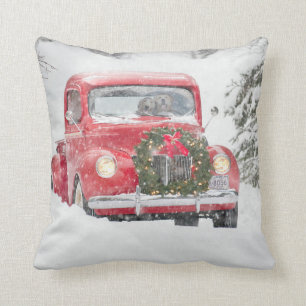 Hunde in einem Lastwagen Kissen